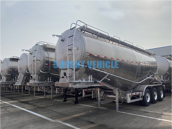 aluminum cement tank trailer