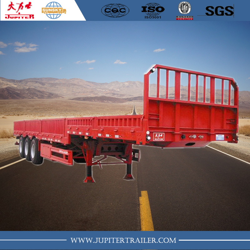  40ft 3-Axle Semi-Trailer with side wall