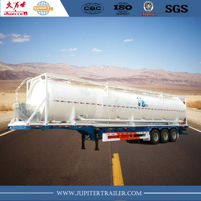 bulk powder cement tank trailer