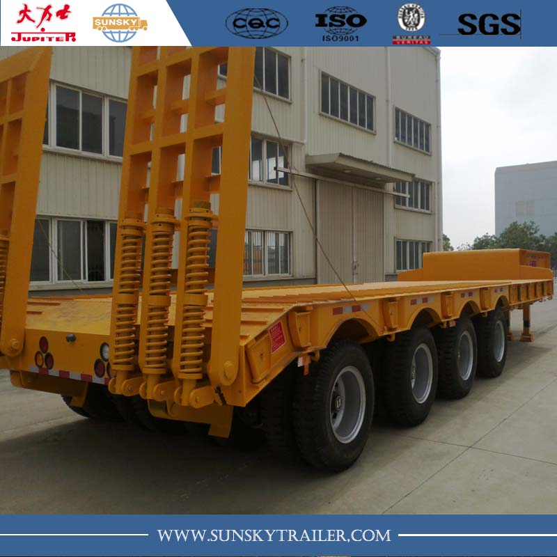  150 tons 2 lines 4 axles low bed trailer