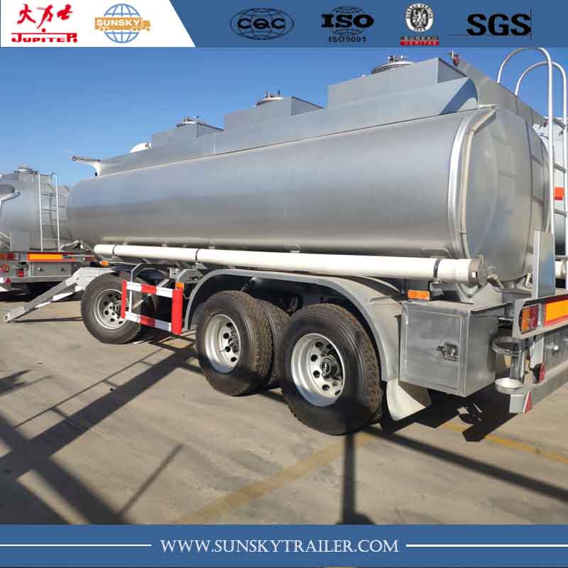 3 Axle drawbar tanker trailer for sale