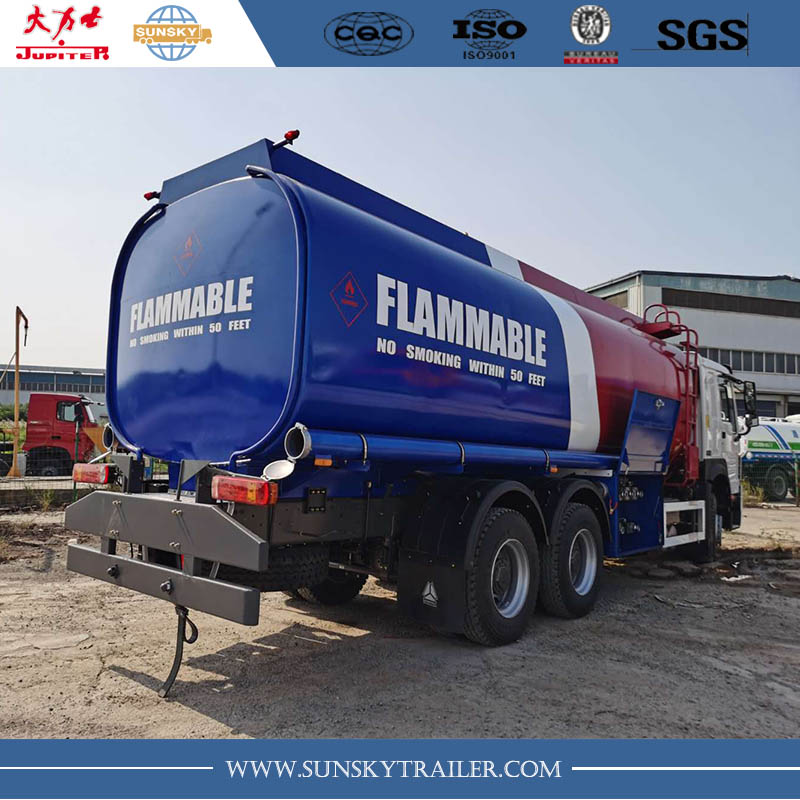 26,000L SINOTRUK HOWO Fuel Tanker Truck manufacturer