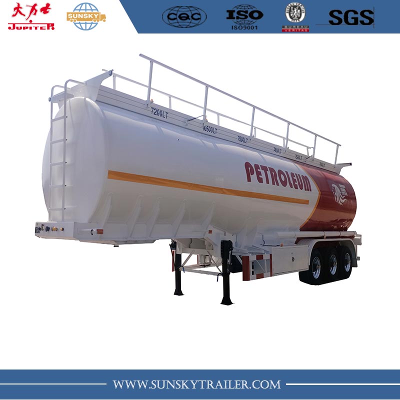 46,000L 3 axles Fuel aluminum alloy tanker semi trailer