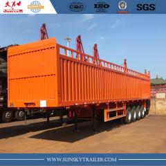 4-х осный грузовой прицеп с высоким бортовым забором по индивидуальному заказу